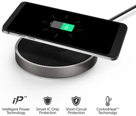 Spigen Essential F306W Universele Wireless Fast Charger (15W) Zwart afbeelding 2