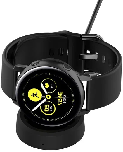 Samsung Galaxy Watch Active Oplader Draadloos Opladen Dock Zwart afbeelding 3