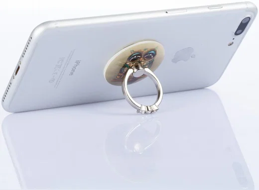 Universele Kickstand Ring en Vinger Houder Attachable Uil afbeelding 3