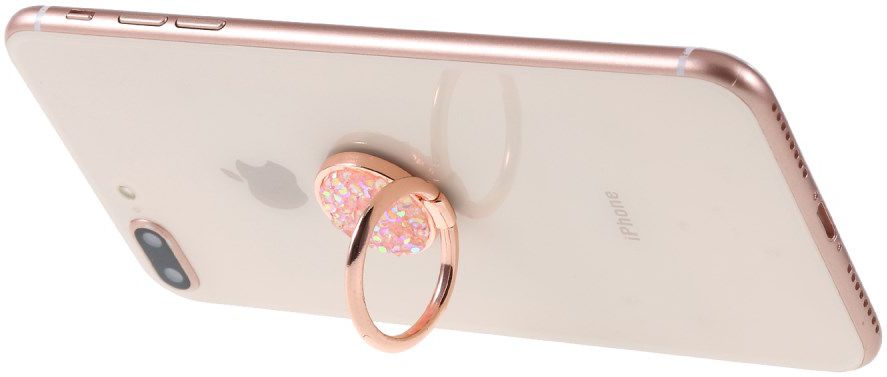 Universele Kickstand Ring en Vinger Houder Attachable Glitter Roze afbeelding 7