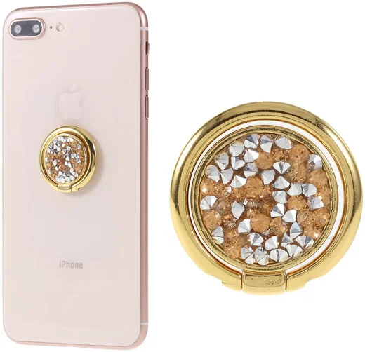 Universele Kickstand Ring en Vinger Houder Attachable Glitter Goud afbeelding 5