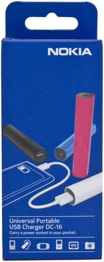 Nokia DC-16 Portable Universele USB Powerbank 2200 mAh - Zwart afbeelding 3