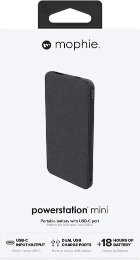Mophie Essentials Powerstation Mini Powerbank Compact 5.000 mAh Zwart afbeelding 9