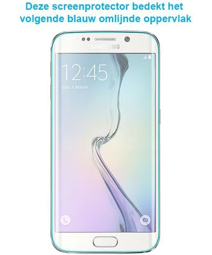 Samsung Galaxy S6 Edge Display Folie afbeelding 2