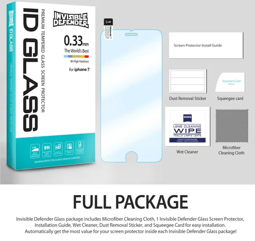 Ringke ID Glass 0.33mm Apple iPhone 7 / 8 Duo Pack afbeelding 12