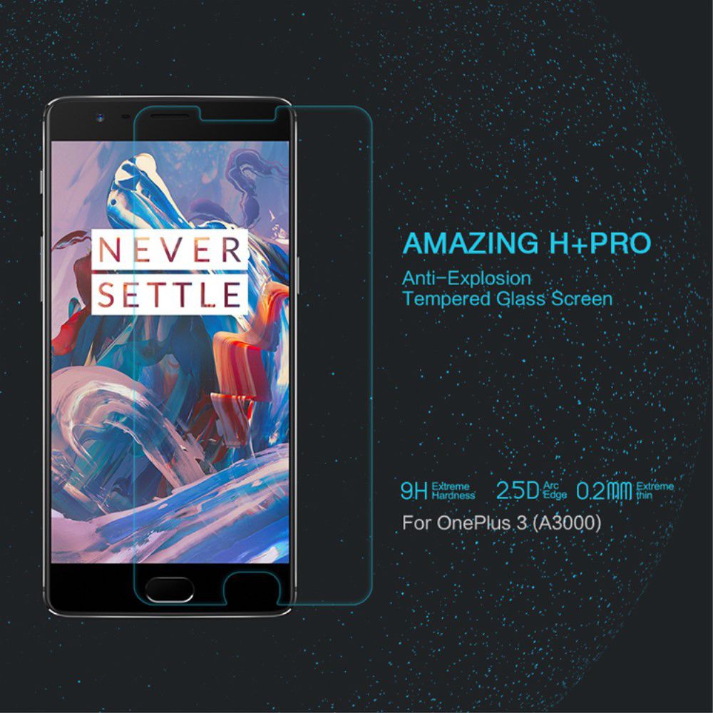 Nillkin 9H H+ Pro Tempered Glass Screen Protector OnePlus 3T / 3 afbeelding 1