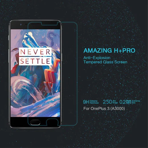 Nillkin 9H H+ Pro Tempered Glass Screen Protector OnePlus 3T / 3 afbeelding 1