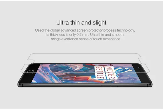 Nillkin 9H H+ Pro Tempered Glass Screen Protector OnePlus 3T / 3 afbeelding 4