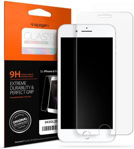 Spigen GLAS Slim HD Screen Protector iPhone 7 Plus / 8 Plus afbeelding 1