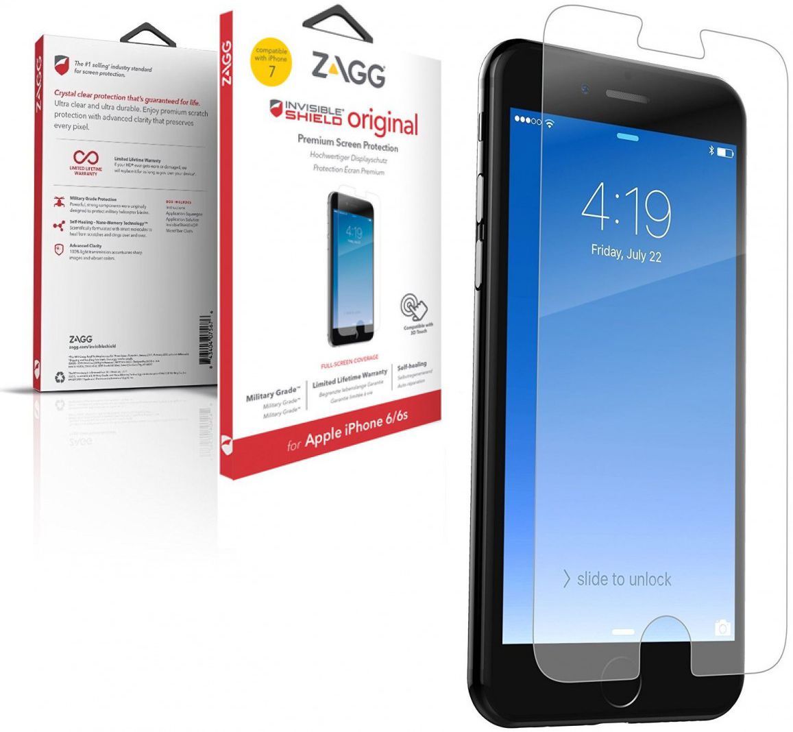 ZAGG InvisibleShield Original Screen Protector Apple iPhone 7 / 8 afbeelding 3