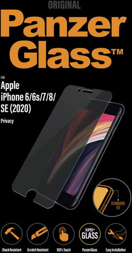 PanzerGlass iPhone SE 2020 / 2022 Privacy Glass Screenprotector afbeelding 1