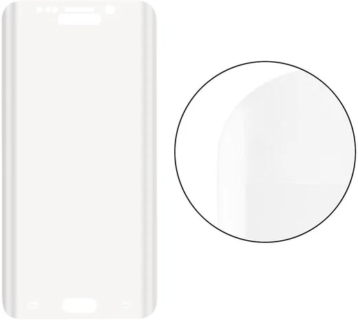 Samsung Galaxy S6 Edge Volledig Dekkende Transparante Tempered Glass afbeelding 3