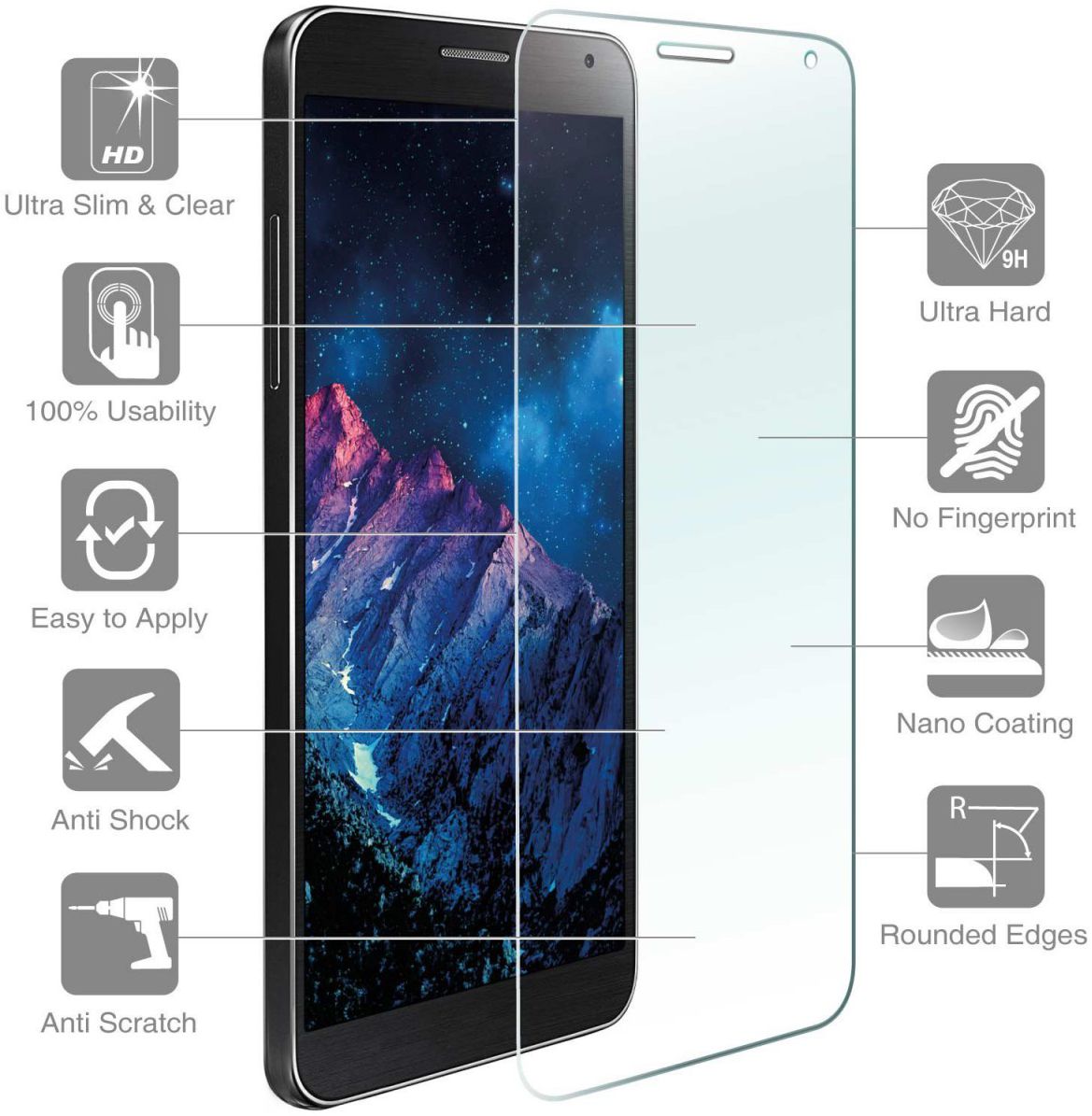 4smarts Second Glass Plus Apple iPhone 7 / 8 / 6s / 6 afbeelding 4