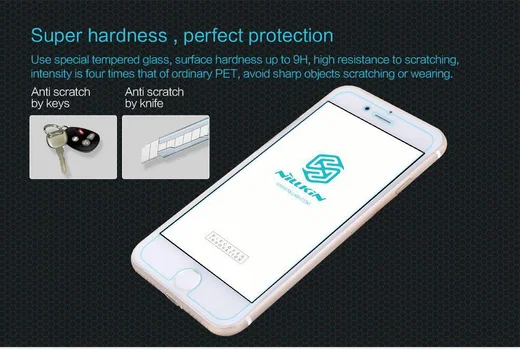 Nillkin Tempered Glass Screen Protector iPhone 7 / 8 / SE 2020 / 2022 afbeelding 4