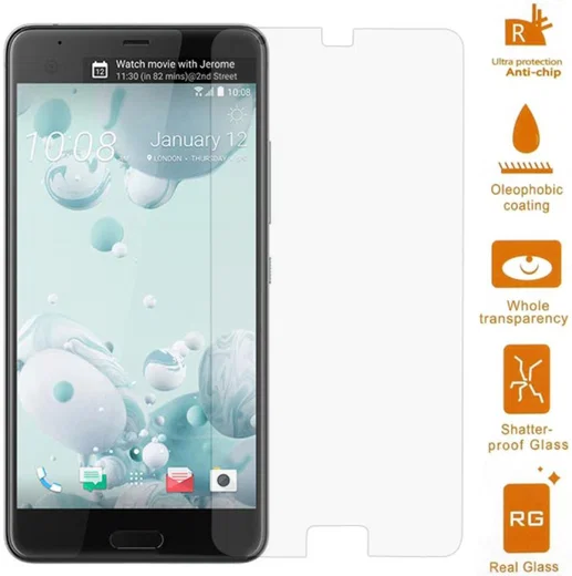 HTC U Ultra Tempered Glass Screen Protector afbeelding 2