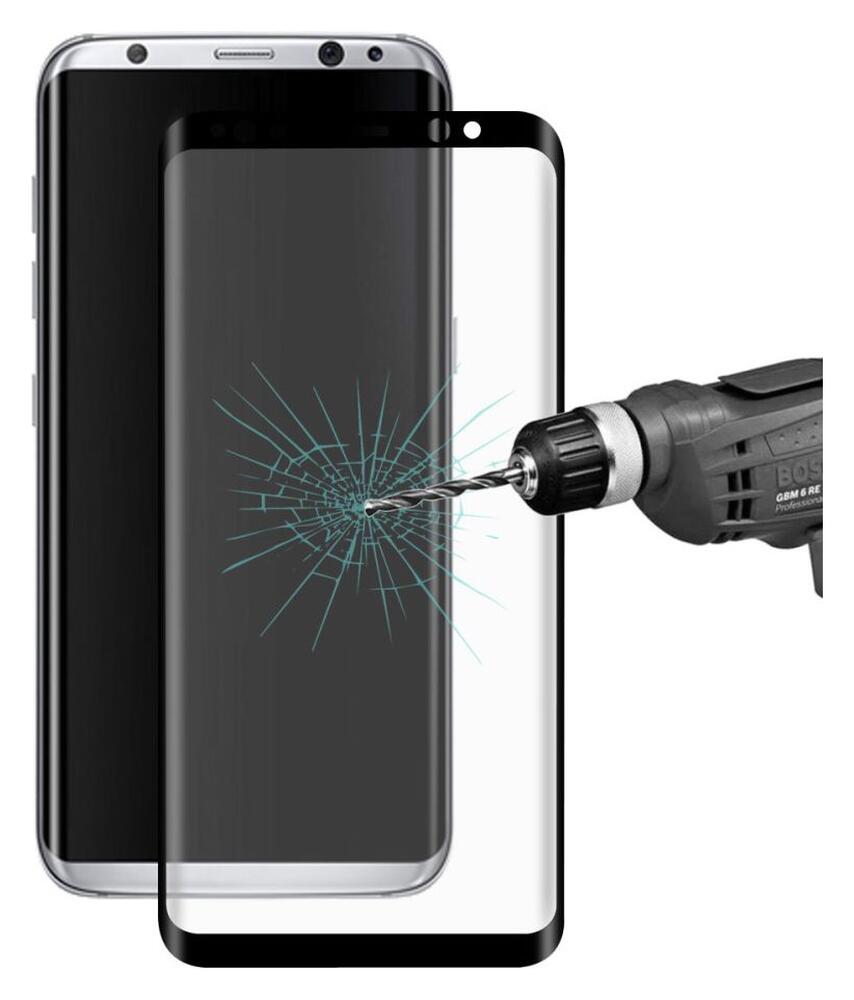 Samsung Galaxy S8 Tempered Glass Screen Protector Zwart afbeelding 3