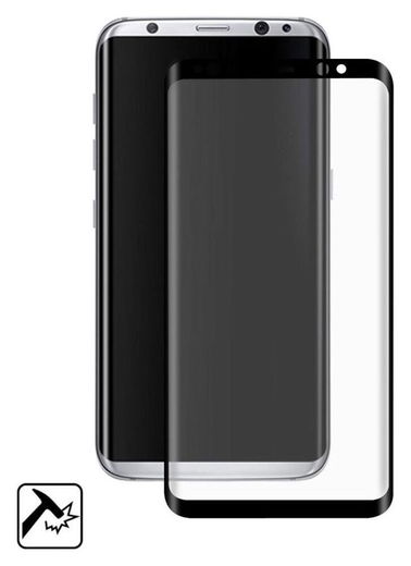 Samsung Galaxy S8 Tempered Glass Screen Protector Zwart afbeelding 1