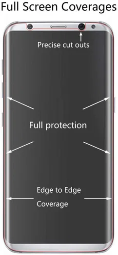 Samsung Galaxy S8 Plus Volledig Dekkende Screen Protector afbeelding 2