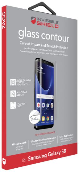 ZAGG InvisibleShield Glass Contour Samsung Galaxy S8 afbeelding 4