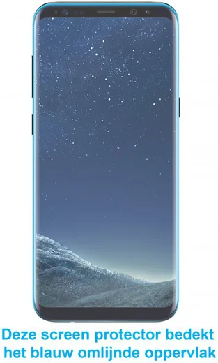 Samsung Galaxy S8 Tempered Glass Screen Protector Transparant afbeelding 2