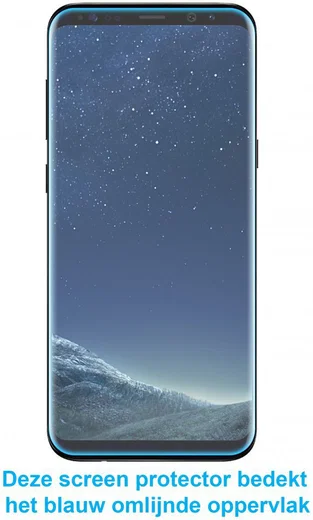 THOR Screen Glass Edge To Edge Samsung Galaxy S8 Zwart afbeelding 6