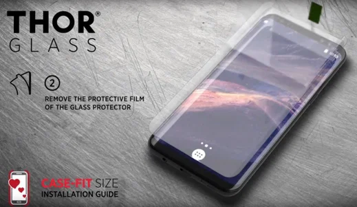 THOR Screen Glass Edge To Edge Samsung Galaxy S8 Zwart afbeelding 26