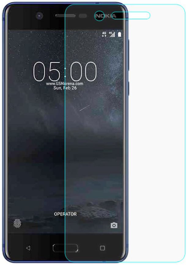 Nokia 5 Tempered Glass Screen Protector afbeelding 1