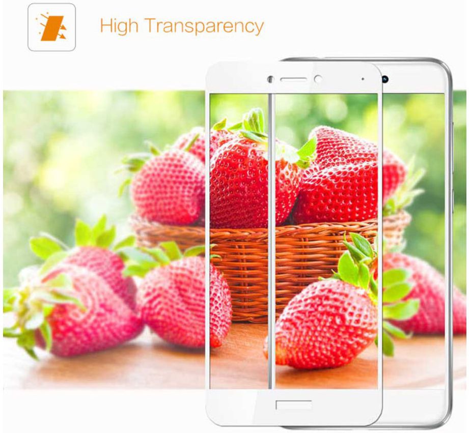Huawei P8 Lite (2017) Tempered Glass Screen Protector Zwart afbeelding 3