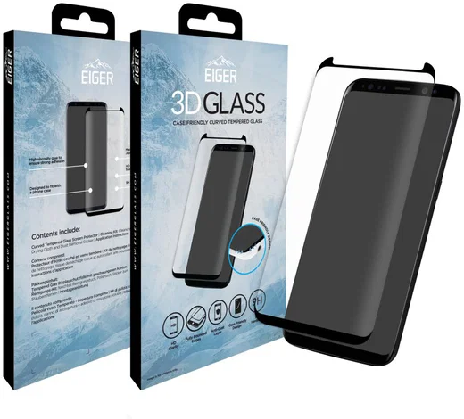 Eiger Samsung Galaxy S8 Tempered Glass Case Friendly Protector Gebogen afbeelding 9