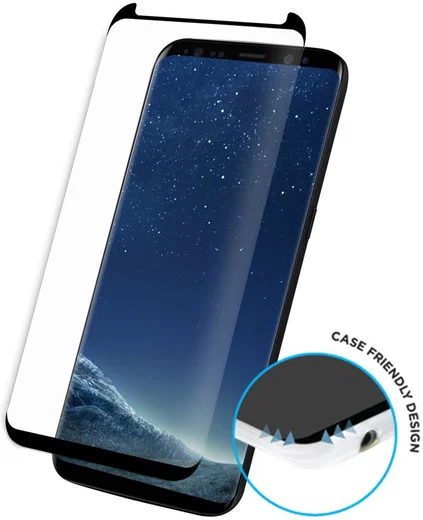 Eiger Samsung Galaxy S8 Tempered Glass Case Friendly Protector Gebogen afbeelding 2