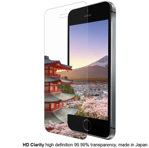 Eiger Apple iPhone 5/5s/SE Tempered Glass Case Friendly Protector Plat afbeelding 8