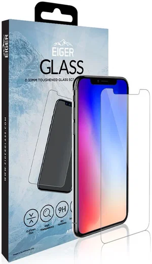Eiger Tempered Glass Screen Protector Apple iPhone X / XS afbeelding 1