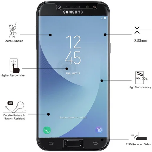 Eiger Tempered Glass Screen Protector Samsung Galaxy J5 (2017) afbeelding 4
