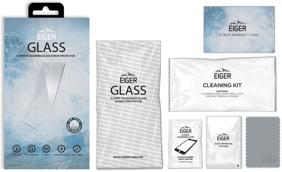Eiger Tempered Glass Screen Protector Huawei P9 Lite afbeelding 10