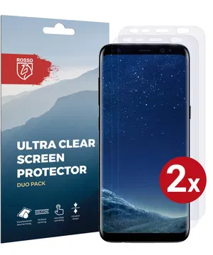 Rosso Samsung Galaxy S8 Ultra Clear Screen Protector Duo Pack