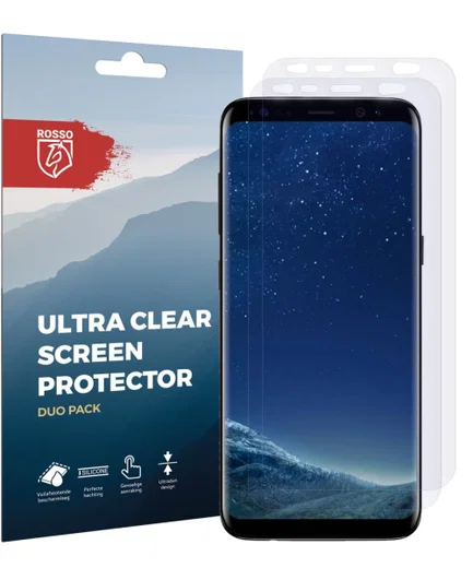 Rosso Samsung Galaxy S8 Ultra Clear Screen Protector Duo Pack afbeelding 8