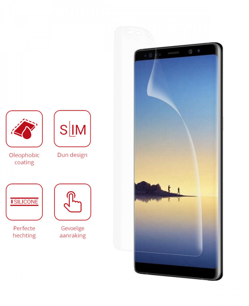 Rosso Samsung Galaxy Note 8 Ultra Clear Screen Protector Duo Pack afbeelding 2