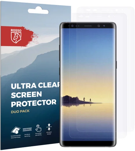 Rosso Samsung Galaxy Note 8 Ultra Clear Screen Protector Duo Pack afbeelding 10