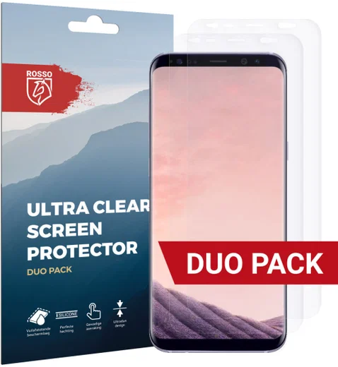 Rosso Samsung Galaxy S8 Plus Ultra Clear Screen Protector Duo Pack afbeelding 1