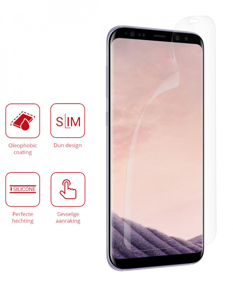 Rosso Samsung Galaxy S8 Plus Ultra Clear Screen Protector Duo Pack afbeelding 2