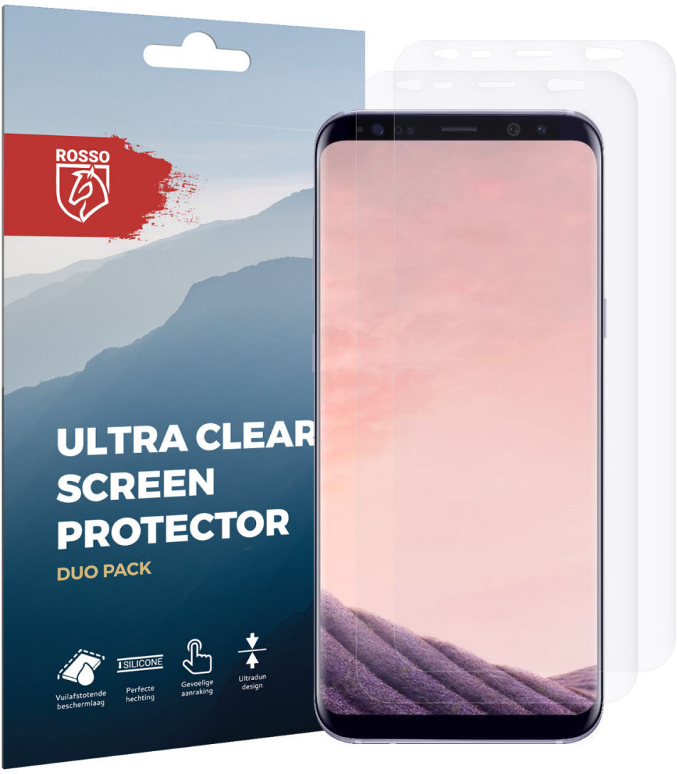 Rosso Samsung Galaxy S8 Plus Ultra Clear Screen Protector Duo Pack afbeelding 10