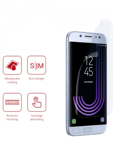 Rosso Samsung Galaxy J5 2017 Ultra Clear Screen Protector Duo Pack afbeelding 2