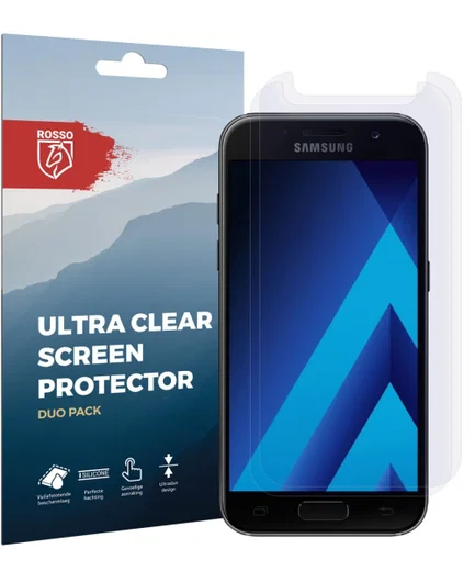 Rosso Samsung Galaxy A3 2017 Ultra Clear Screen Protector Duo Pack afbeelding 9