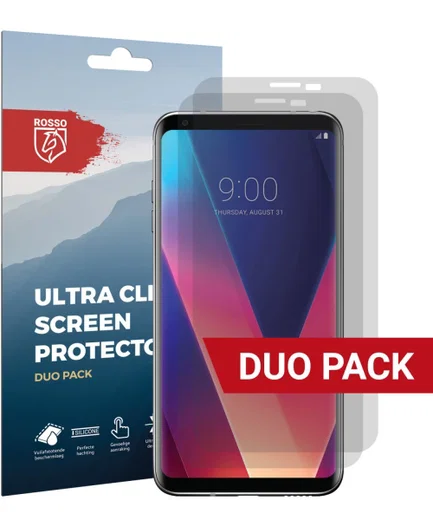 Rosso LG V30 / V30S Ultra Clear Screen Protector Duo Pack afbeelding 1