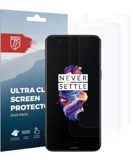 Rosso OnePlus 5 Ultra Clear Screen Protector Duo Pack afbeelding 10