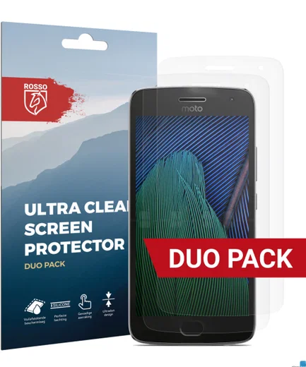 Rosso Motorola Moto G5 Plus Ultra Clear Screen Protector Duo Pack afbeelding 1