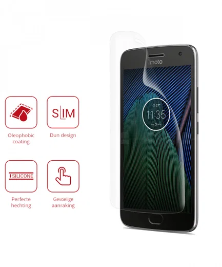 Rosso Motorola Moto G5 Plus Ultra Clear Screen Protector Duo Pack afbeelding 2