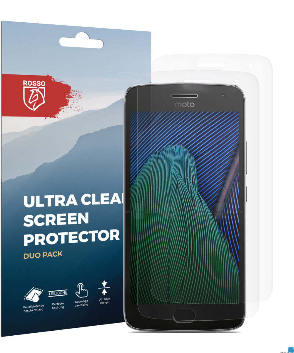 Rosso Motorola Moto G5 Plus Ultra Clear Screen Protector Duo Pack afbeelding 10