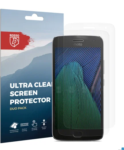 Rosso Motorola Moto G5 Plus Ultra Clear Screen Protector Duo Pack afbeelding 10