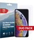 Rosso Apple iPhone X / XS Ultra Clear Screen Protector Duo Pack afbeelding 1